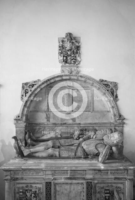Monument in All Saints' church, Bisham, Berkshire, 1964. Artist: Laurence Goldman