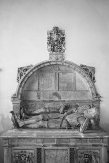 Monument in All Saints church, Bisham, Berkshire, 1964. Artist: Laurence Goldman
