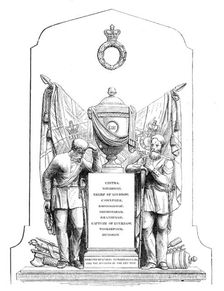 Monument In St. Chad's Church, Shrewsbury, to...officers and men...who fell during the Indian...1864 Creator: Unknown