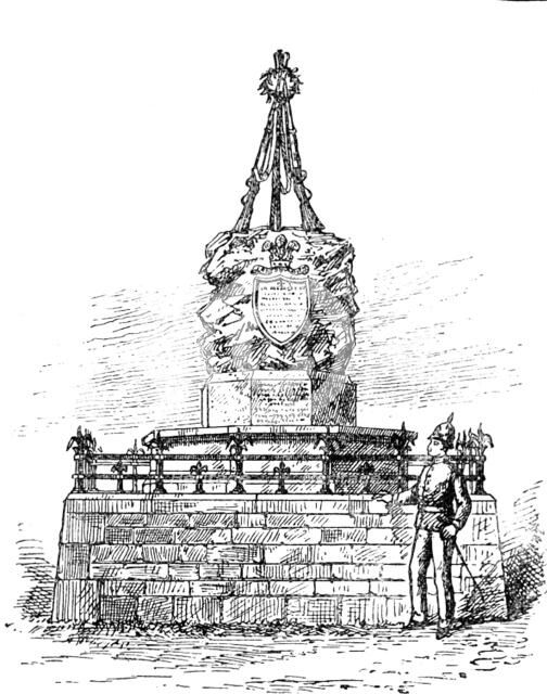 Monument in the Aberfan Cemetery, Merthyr Vale, over graves of volunteers drowned at Lavernock, 1890 Creator: Unknown.