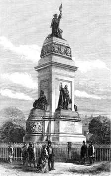 Monument of King William I. of Holland, at The Hague, 1870. Creator: W. G. M.