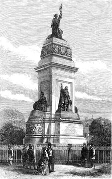 Monument of King William I. of Holland, at The Hague, 1870. Creator: W. G. M.