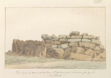 Monument of Phoenicians or Carthagenians on the island of Gozo, 1778. Creator: Louis Ducros