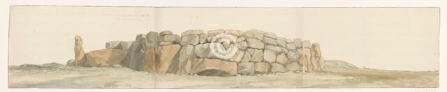 Monument of Phoenicians or Carthaginians on Gozo from a different persspective, 1778. Creator: Louis Ducros.