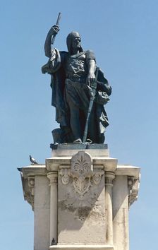 Monument of Roger de Lauria, Tarragona, Catalonia, Spain, 1887 (2001). Creator: LTL