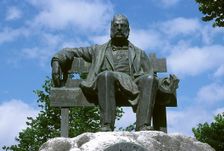 Monument of Ramon de Campoamor, Spanish poet, Navia, Asturias, Spain, 1913 (2001). Creator: LTL