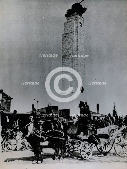 Monument of the Soviet Red Army Martyrs, Shenyang, Manchuria, China, 1945. Artist: Unknown