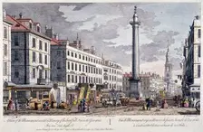 Monument, London, 1794. Artist: George Bickham