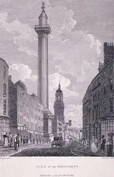 Monument, London, 1796. Artist: Philip Audinet