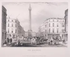 Monument, London, c1850. Artist: J Hopkins