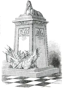 Monument lately erected in Lichfield Cathedral, to the 80th Regiment of Foot, 1850. Creator: Unknown