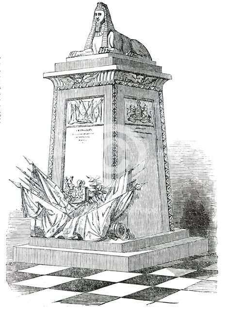 Monument lately erected in Lichfield Cathedral, to the 80th Regiment of Foot, 1850. Creator: Unknown.