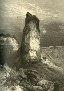 Monument Rock, Echo Cañon 1874. Creator: Frederick William Quartley