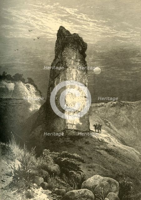 'Monument Rock, Echo Cañon', 1874.  Creator: Frederick William Quartley.