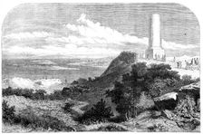 Monument recently erected at Dives, Normandy, in memory of the departure of William of..., 1861. Creator: Unknown