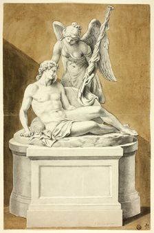 Monument with Dead Warrior and Angel, n.d. Creator: Joseph Nollekens