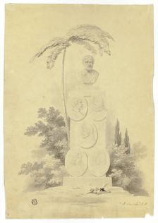 Monument with Palm Tree and Mementos, n.d. Creator: Robert Smirke