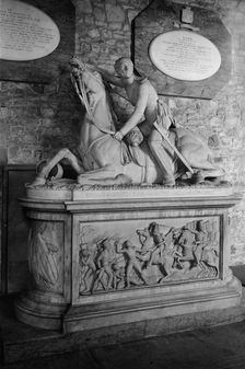 Monument to Colonel Cheney in St Luke's Church, Gaddesby, Leicestershire, c1965-c1969. Artist: Laurence Goldman