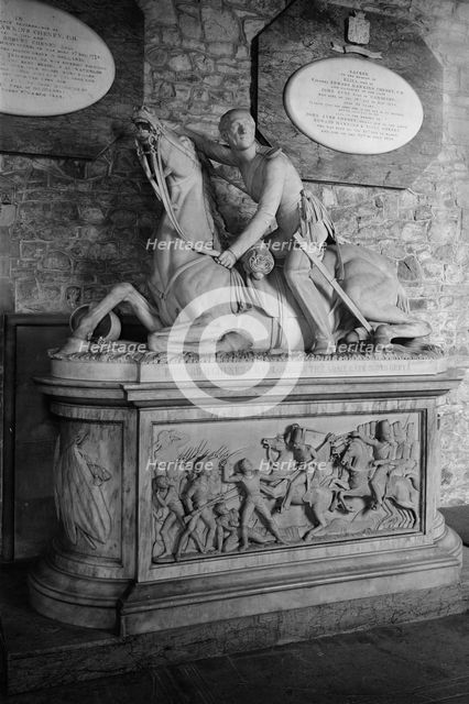 Monument to Colonel Cheney in St Luke's Church, Gaddesby, Leicestershire, c1965-c1969. Artist: Laurence Goldman