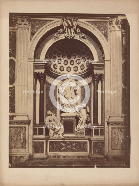 Monument to Cardinal Neri Corsini, Cappella Corsini..., Rome, 1732-1735, (1875-1885). Creator: Unknown.
