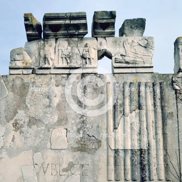 Monument to Cartilius Poplicola, Ostie, Rome.  Artist: Lorenzini