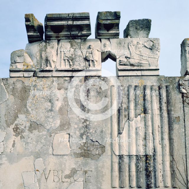 Monument to Cartilius Poplicola, Ostie, Rome.  Artist: Lorenzini