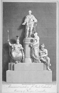 Monument to Charles, Marquis Cornwallis, St Paul's Cathedral, City of London, 1805. Artist: Samuel Rawle
