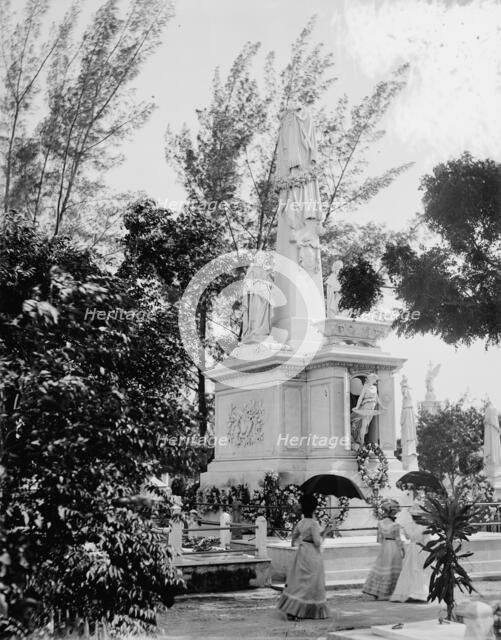 Monument to Cuban students, Colon Cemetery, Havana, Cuba, between 1900 and 1905. Creator: Unknown.