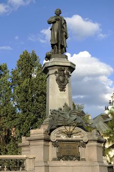 Monument to Adam Bernard Micki, Warsaw. Poland, 2013. Creator: LTL