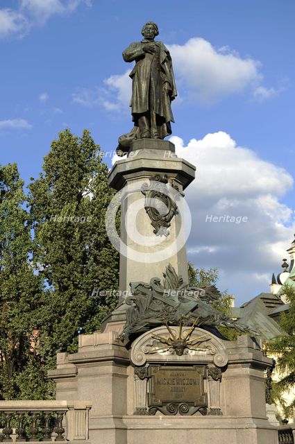 Monument to Adam Bernard Micki, Warsaw. Poland, 2013. Creator: LTL.