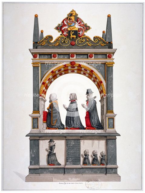 Monument to Alderman Richard Humble and family, St Saviour's Church, Southwark, London, c1700.       Artist: Anon