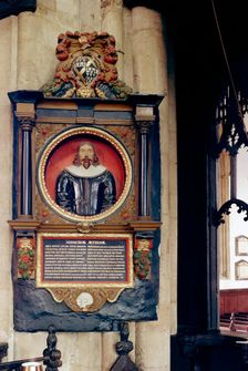 Monument to Atkinson in the church of St Mary Magdalen, Newark-on-Trent, c1965-c1969. Artist: Laurence Goldman