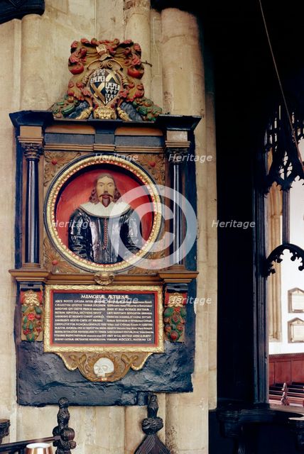 Monument to Atkinson in the church of St Mary Magdalen, Newark-on-Trent, c1965-c1969. Artist: Laurence Goldman