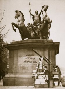 Monument to Boadicea, Westminster Bridge, London, c1926-1927. Creator: Unknown
