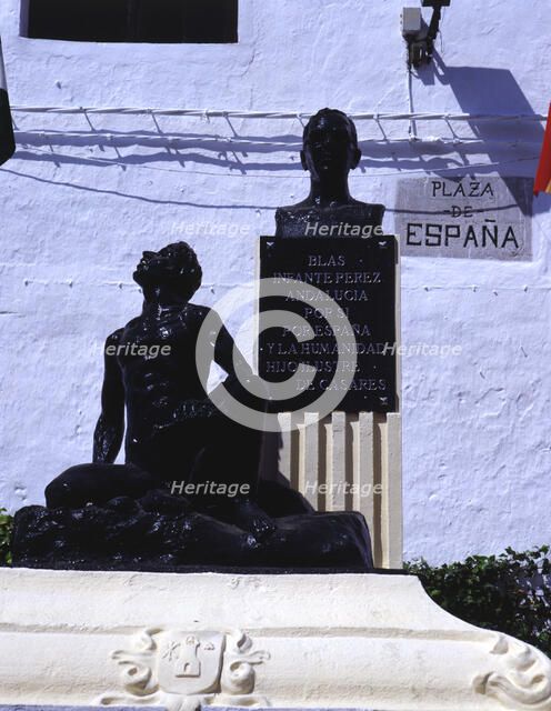 Monument to Blas Infante in Casares (Malaga), his hometown.