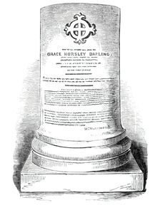 Monument to Grace Darling, 1844. Creator: Unknown
