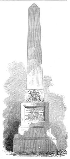 Monument to Lieut. H. E. Baines at Quebec, 1869. Creator: Unknown
