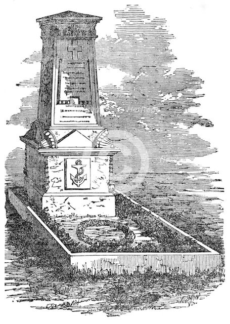 Monument to Lieutenant Ousely, R.N., at Kiel, 1856.  Creator: Unknown.