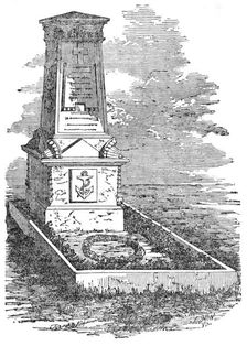 Monument to Lieutenant Ousely, R.N., at Kiel, 1856. Creator: Unknown