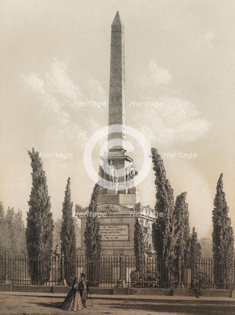 Monument to May 2, obelisk erected in memory of the uprising of 2nd May 1808 in the same place wh…