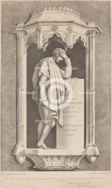 Monument to Nicolai Wanostrocht, 1822. Creator: Agostino Aglio.