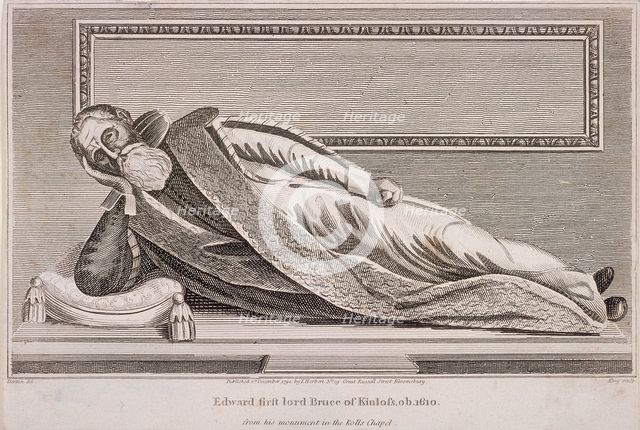 Monument to Sir Edward Bruce in Rolls Chapel, Chancery Lane, London, 1794. Artist: King