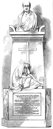 Monument to Sir James Mackintosh, in Westminster Abbey. Theed, sculptor, 1857. Creator: Unknown