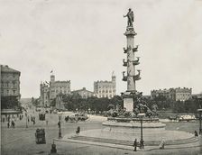 Monument to Wilhelm von Tegetthoff on the Praterstern, Vienna, Austria, 1895. Creator: Unknown