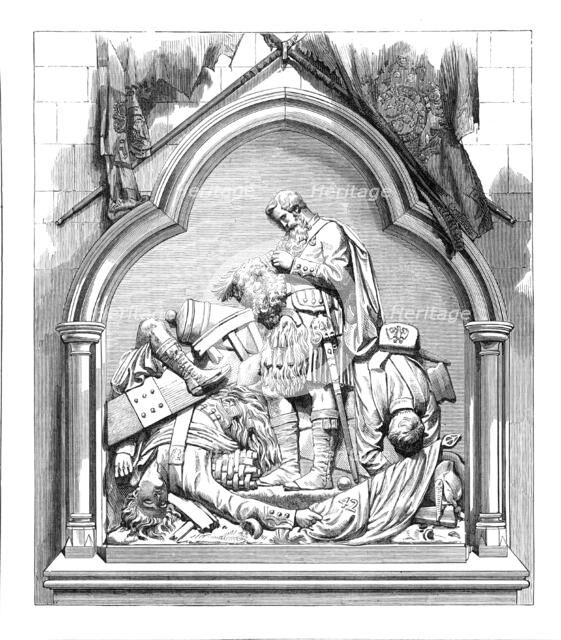 Monument to the 42nd Highlanders in Dunkeld Cathedral, 1874. Creator: Unknown.