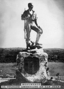 Monument to the Americna Soldier in San Juan Hill, 1920s