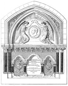 Monument to the late Prince Consort In Whippingham Church, Isle of Wight, by W. Theed, 1864. Creator: Unknown