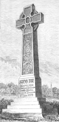 Monument to the late Prince Imperial, at Chiselhurst, 1881. Creator: Unknown