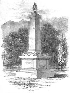 Monument to the Royal Marines erected in the cemetery, Hong-Kong, China, 1861. Creator: Unknown