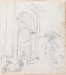 Monumental Arch, probably c. 1754/1765. Creator: Hubert Robert